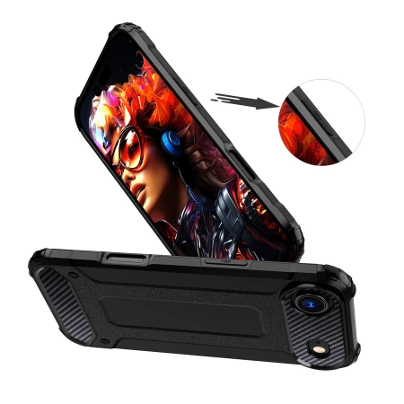 Etui Hybrid Armor na iPhone 17 Air pancerne - czarne