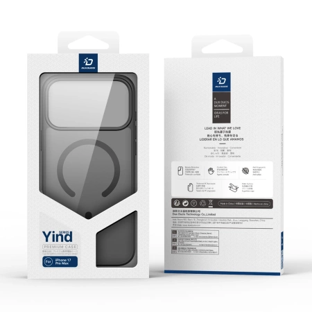 Dux Ducis Yind iPhone 17 Pro Case Compatible with MagSafe - Black
