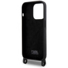 Karl Lagerfeld KLHCP15XSCBSKNK iPhone 15 Pro Max 6.7&quot; hardcase black/black Crossbody Silicone Ikonik