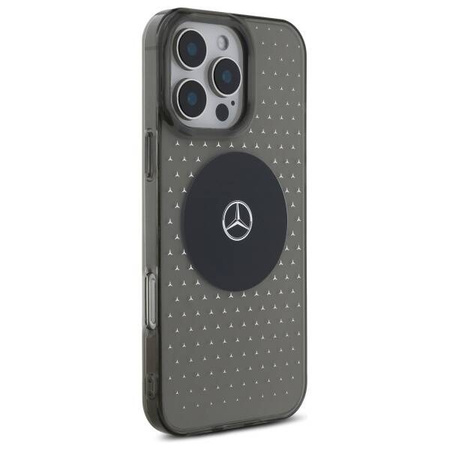 Mercedes nakładka do iPhone 16 Pro 6,3" MEHMP16L23HCPK Hardcase MB Case Star Pattern czarna