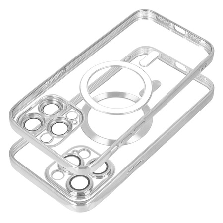 Futerał Electro Mag Cover kompatybilny z MagSafe do IPHONE 15 PRO MAX srebrny
