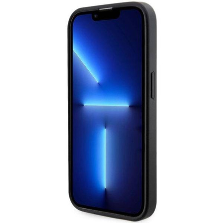 Guess GUHMP14LHGCFSEK iPhone 14 Pro 6.1" czarny/black hardcase GCube Stripes MagSafe