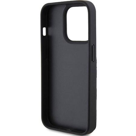 Karl Lagerfeld nakładka do iPhone 15 Pro Max 6,7&quot; KLHCP15XSAKCNSCK czarna hardcase Saffiano Cardslots and Stand Monogram Choupette