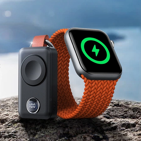 Joyroom powerbank bezprzewodowy 2000mAh 3W do Apple Watch czarny (JR-WQW01)