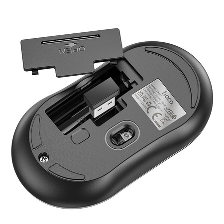 HOCO mysz / myszka komputerowa bezprzewodowa 2,4G DPI 1600 Platinium GM21 czarna