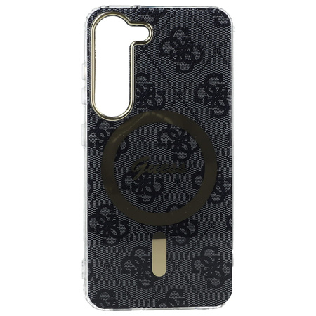Guess GUHMS23MH4STK S23+ S916 black/black hardcase 4G MagSafe