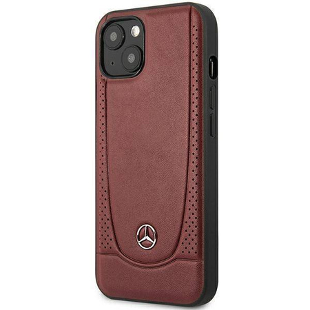 Case IPHONE 14 PLUS Mercedes Leather Urban Line (MEHCP14MARMRE) red