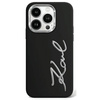 Oryginalne Etui KARL LAGERFELD hardcase Silicone Metal Script Logo KLHCP15LSCMSMVK do Iphone 15 Pro Czarny