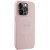 Guess GUHMP13LPSAHMCP Hülle für iPhone 13 Pro / 13 – rosa Saffiano MagSafe