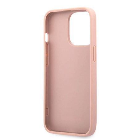 Oryginalne Etui IPHONE 13 PRO MAX 6,7" Guess Hardcase Saffiano Stripe GUHCP13XPSASBPI różowe