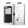 Original Handyhülle SAMSUNG GALAXY Z FLIP 5 BMW Leather Hot Stamp (BMHCZF5SLLBK) schwarz