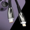 Kabel der Baseus Glimmer-Serie mit Schnellladefunktion USB-C - Lightning 480 Mb/s PD 20 W 1 m weiß