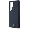 Schutzhülle SAMSUNG GALAXY S25 ULTRA Mercedes AMG Hardcase Leather Debossed Lines MagSafe navy blau