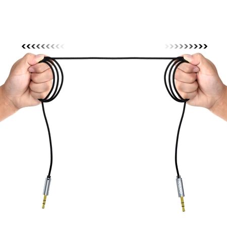 Kabel Choetech AUX002 mini jack 3.5mm (męski) / mini jack 3.5mm (męski) 1.2m - czarny