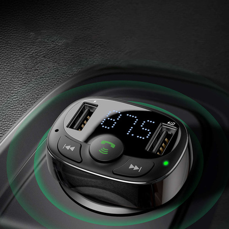 Bluetooth transmitter / car charger Baseus S-09A (Overseas Edition) - black