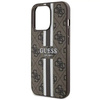 Guess GUHMP13LP4RPSW iPhone 13 Pro / 13 6.1&quot; brown/brown hardcase 4G Printed Stripes MagSafe