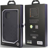 Audi Kunstleder iPhone 12/12 Pro 6,1&quot; schwarz/schwarz Hardcase AU-TPUPCIP12P-TT/D1-BK