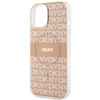DKNY DKHMP14SHRHSEP iPhone 14 / 15 / 13 6.1" różowy/pink hardcase IML Mono & Stripe MagSafe