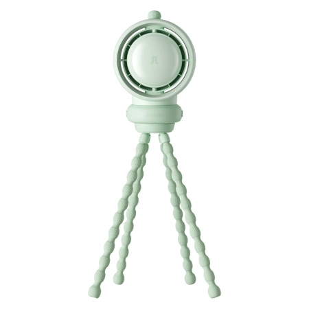 Jisulife Stroller Fan Life2S 5000mAh with Flexible Legs, Desk, Stroller, Filter - Green