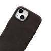 iCarer Case Leather genuine leather case for iPhone 14 braun (WMI14220701-BN) (MagSafe compatible)