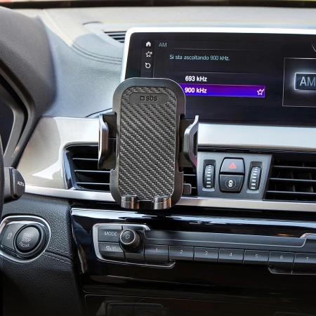 SBS TEHWSUPCLIPSTG Smartphone-Halterung für Lüftungsschlitze, mit verstärkten Backen – schwarz