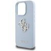 Case IPHONE 16 PRO Guess Grained Big 4G Logo Small Classic Logo blue