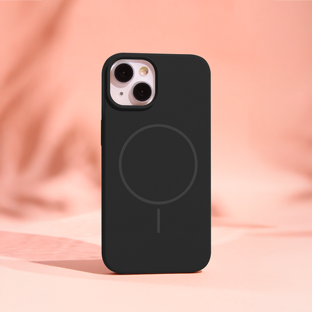 Nakładka Silicone Thin Mag do iPhone 15 Pro 6,1" czarna