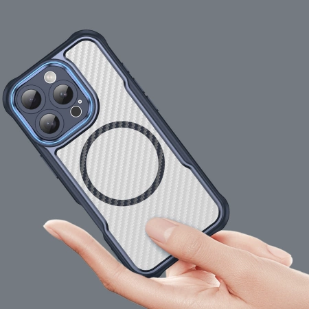 Leading Series MagSafe Silicone Case for iPhone 16 Pro - Blue