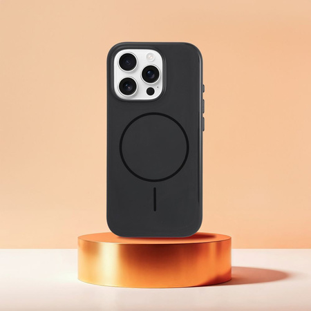 Glossy Mag Cover kompatybilny z MagSafe pasuje do IPHONE 17 czarny