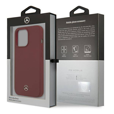 Mercedes MEHCP13LSILRE iPhone 13 Pro / 13 6.1 &quot;rot / rote Hardcase-Silikonlinie