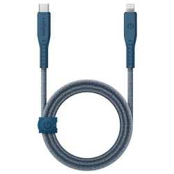 ENERGEA kabel Flow USB-C - LightningC94 MFI 1.5m niebieski/blue 60W 3A PD Fast Charge