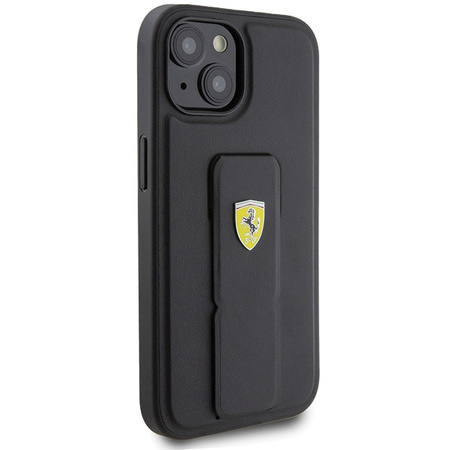 Ferrari nakładka do iPhone 15 6,1" FEHCP15SGSPSIK HC GRIP STAND PU