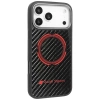 Audi RSQ Carbon Fiber Sport Red Circle MagSafe Case für iPhone 17 Pro Max – Schwarz