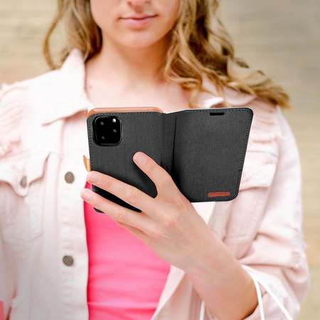 Kabura CANVAS Book do IPHONE 16 Pro czarny