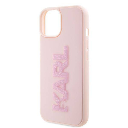 Karl Lagerfeld nakładka do iPhone 15 Plus 6,7" KLHCP15M3DMBKCP różowe HC 3D Logo Glitter