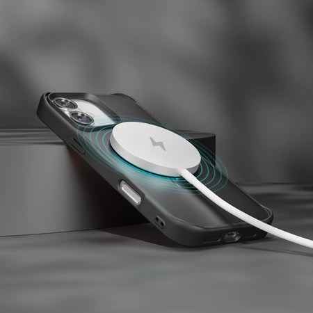 Nakładka Etteri Matt Mag Ring do iPhone 16 6,1" czarna