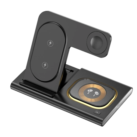 JELLICO ładowarka bezprzewodowa 3w1 W12 15W Czarny