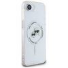 KARL LAGERFELD futerał do IPHONE 16e (SE 4 2025) kompatybilny z MagSafe KLHMPSE4HLSKCH (IML Metal KC Heads) biały