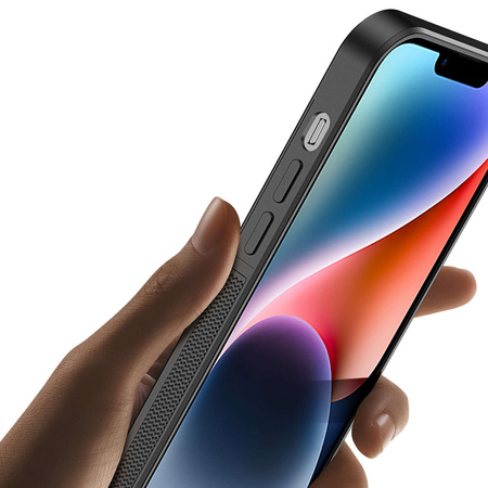 3-in-1-Hülle für iPhone 14 Plus mit MagSafe Wallet RFID-blockierender Ständer Dux Ducis Rafi Mag – Schwarz