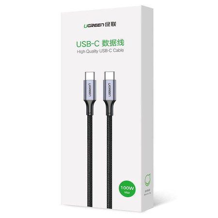 Ugreen cable USB Type C - USB Type C Power Delivery 100W Quick Charge FCP 5A 3m gray cable (90120 US316)