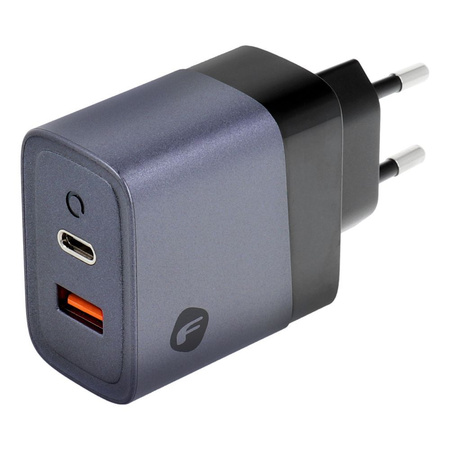 FORCELL F-ENERGY GaN VT-39 ładowarka sieciowa Typ C + USB A PD QC4.0 4A 45W szara