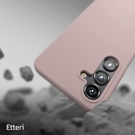 Nakładka Etteri Silicone Case do Samsung Galaxy S24 FE jasnoróżowa