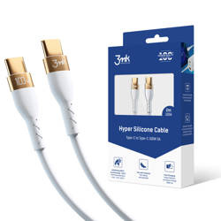 Accessories - 3mk Hyper Silicone Cable C to C 2m 100w White