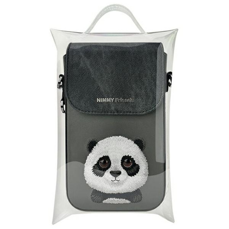 Nimmy torebka na telefon czarny/black     Big Eyed Pet 2.0 Panda