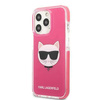 Oryginalne Etui IPHONE 13 PRO MAX Karl Lagerfeld Hardcase Choupette Head (KLHCP13XTPECPI) różowe