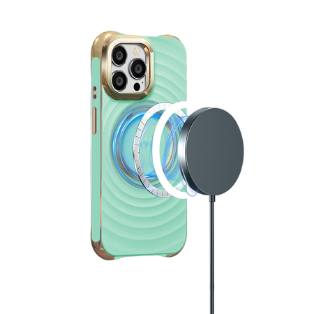 Nakładka Circle Glam Mag do iPhone 13 Pro Max 6,7" miętowa