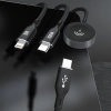 Kabel z ładowarką do Apple Watch Dudao A12Max+ PD 100W 3w1: USB-C Lightning 1,2m - czarny
