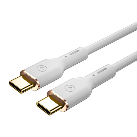 WIWU kabel YQ02 USB-C - USB-C 100W 1,2m biały