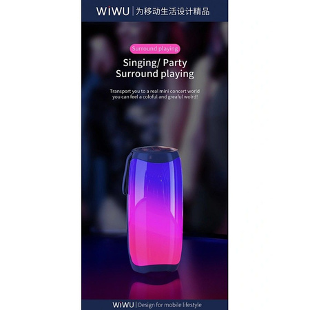 WiWU - Głośnik bezprzewodowy Thunder P40 LED Light