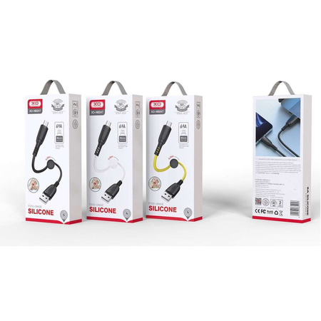 XO kabel NB247 USB - microUSB 0,25 m 6A biały